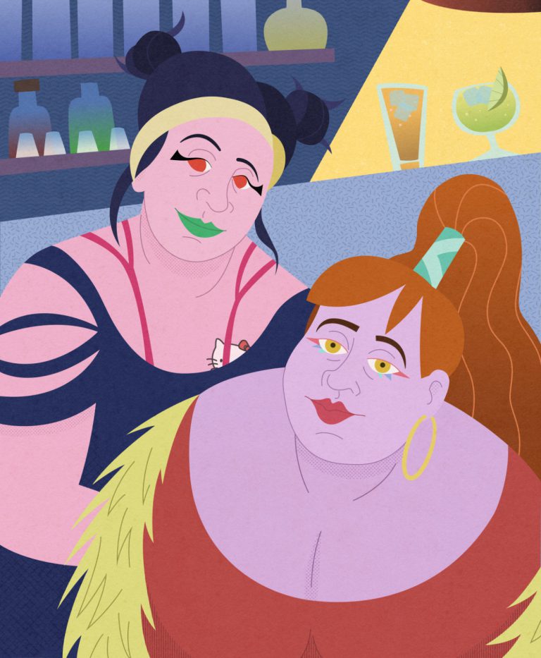 Mi versión de "Maria y Anunziatta "del puerto"" de Christian Schad