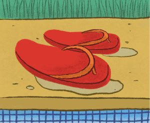 Sandalias de piscina